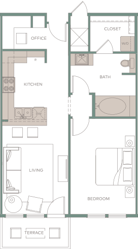 Floorplan THE ELM FORK | A2