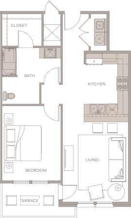 Floorplan THE WEST FORK | A3