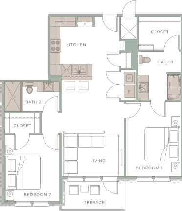 Floorplan THE CLEAR FORK | B4